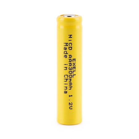Exell Battery AAA 1.2V 300mAh Flat Top Rechargeable Battery for Razor, FRS, Custom, DIY Pack EBC-309-0